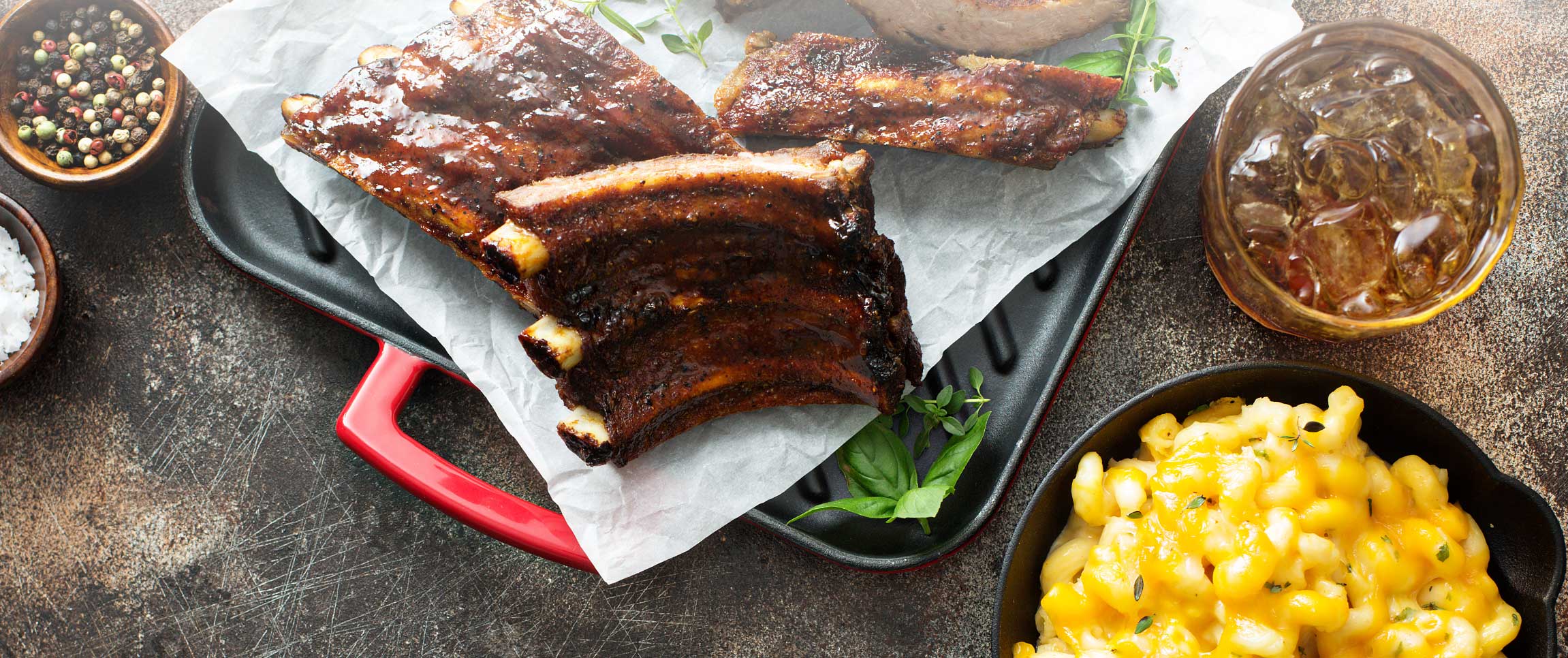 Korean Barbecue Short Ribs with Mac and Cheese