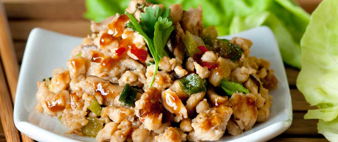 Spicy Chicken Lettuce Wraps