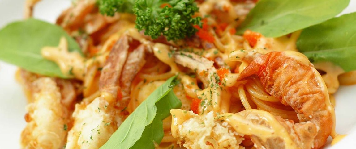 Lobster with Golden Tomato and Pepper Creole Sauce