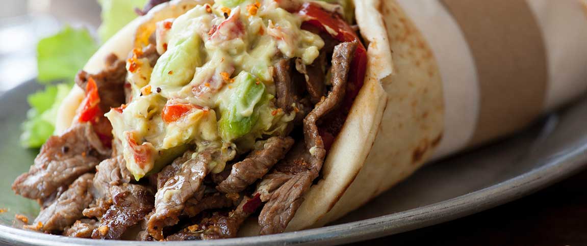 Gyro with Avocado Spread