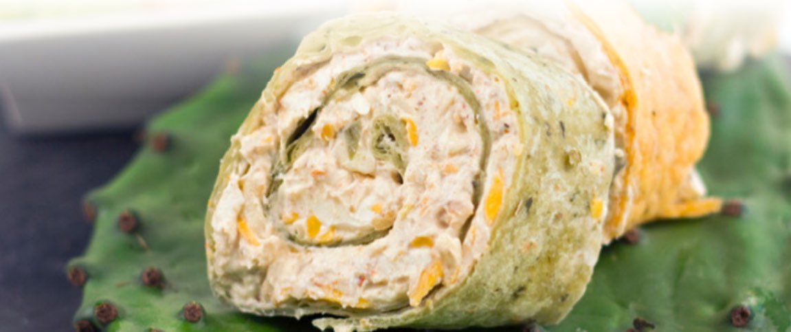 Chicken, Cream Cheese, and Guacemole Pinwheels