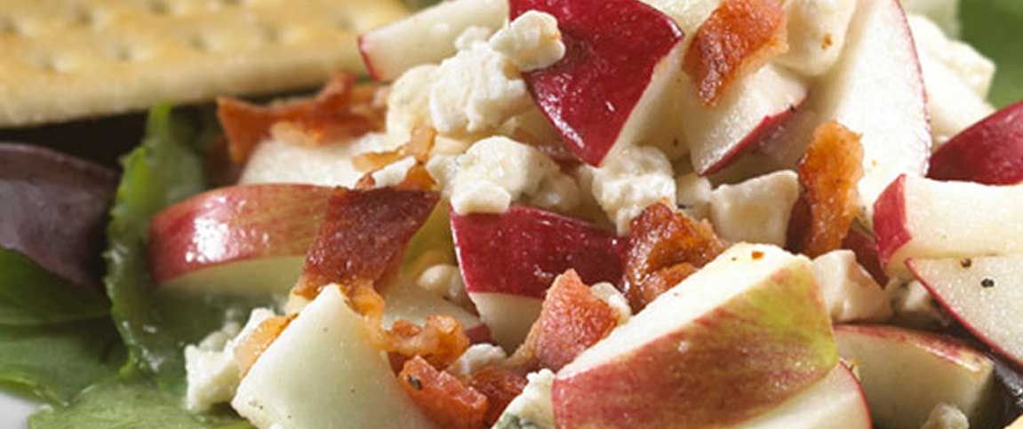 Mixed Apple Salad Over Greens