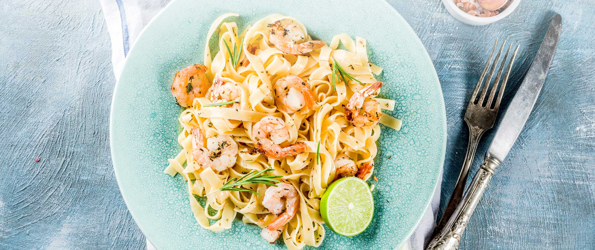 Mango Shrimp Pasta with Bell Pepper Trio