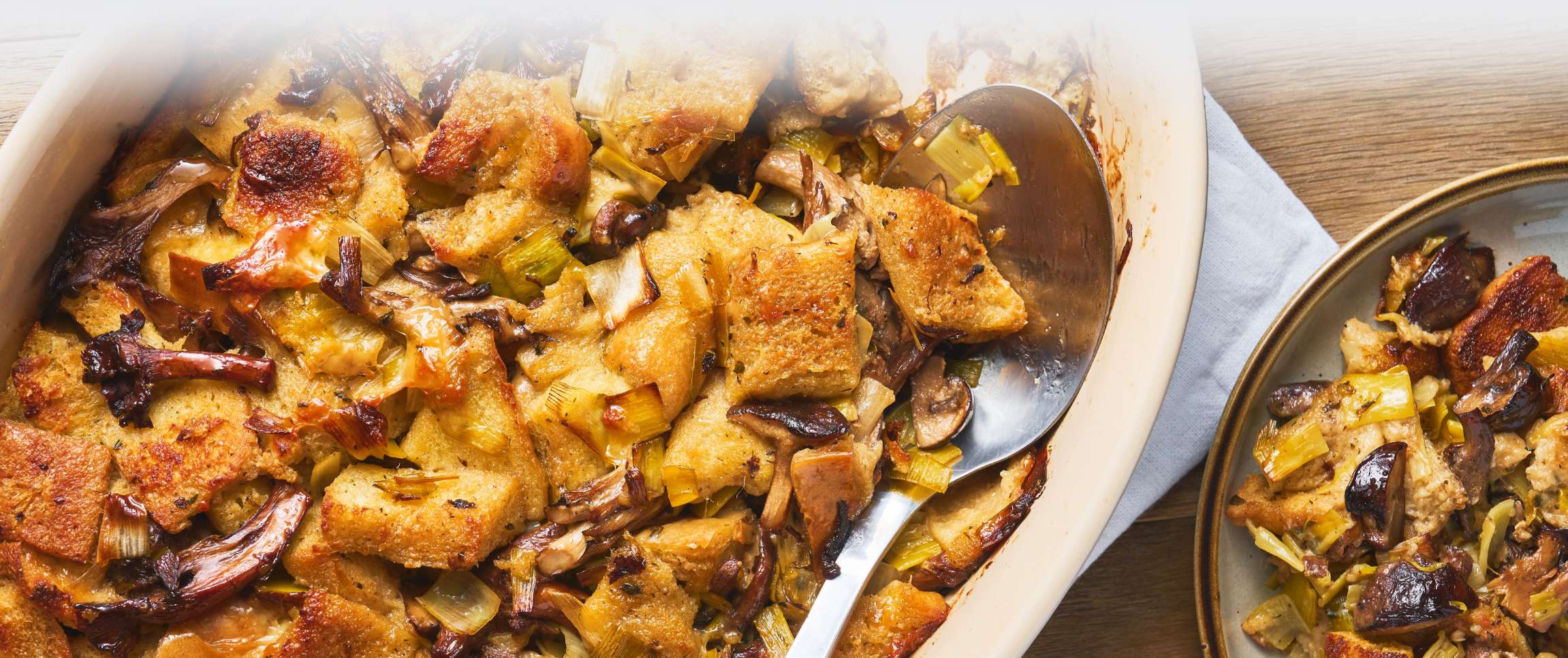 Wild Mushroom and Leek Stuffing