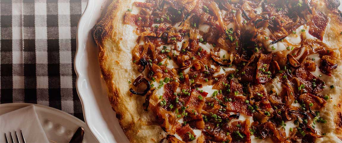 Bacon and Provolone Pizza