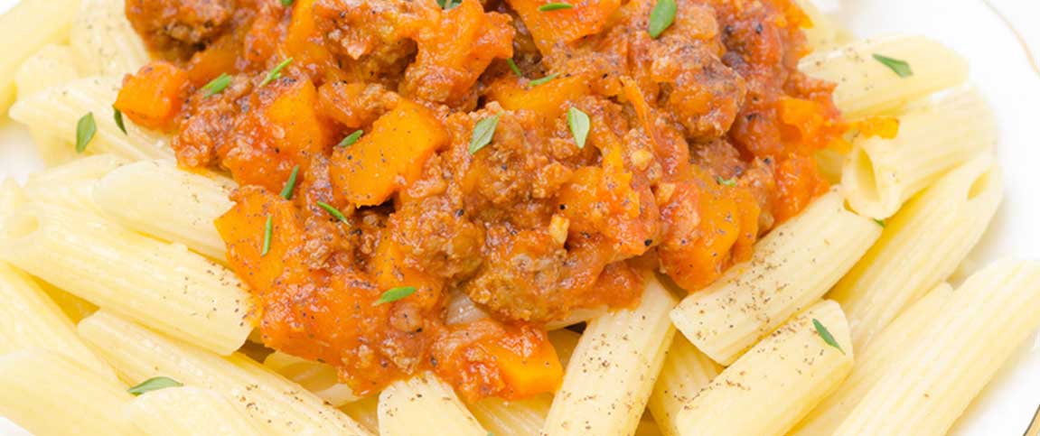Pumpkin Pasta with Italian Sausage
