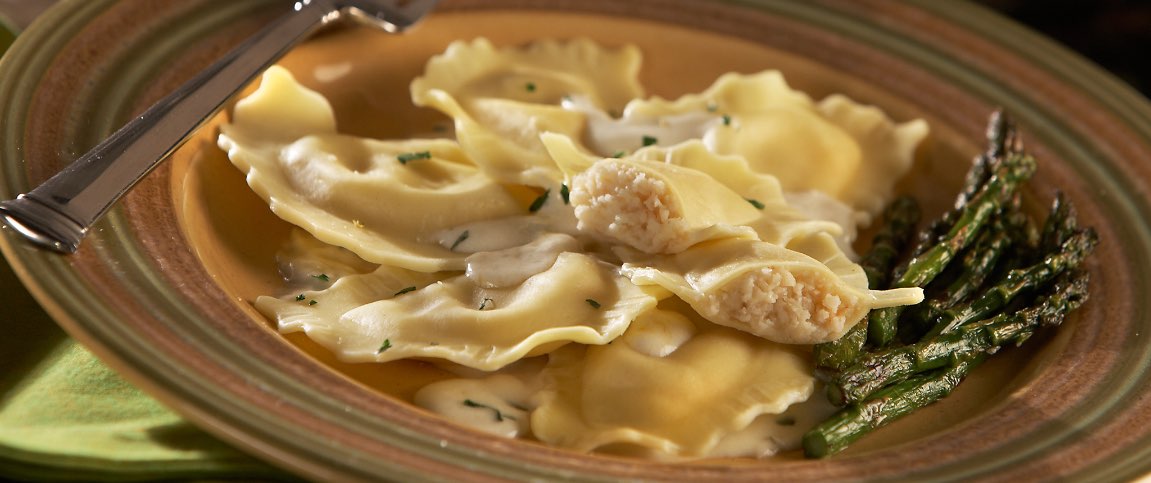 Pecorino and Pear Ravioli