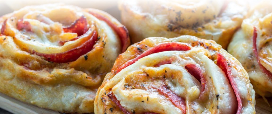 Pepperoni and Cheese Pizza Rolls