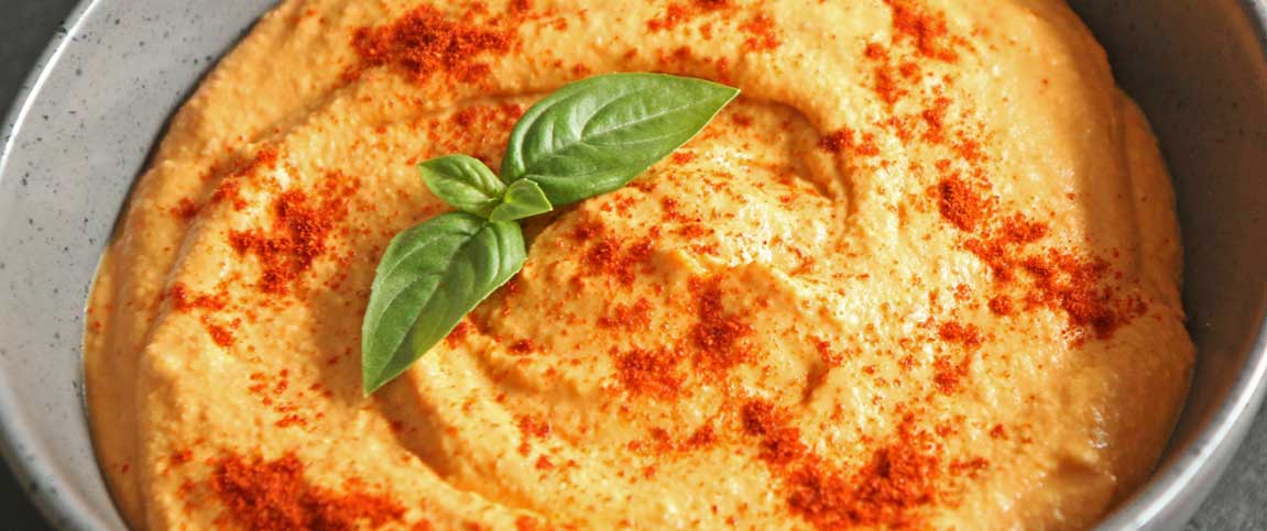 Pepper Topped Hummus