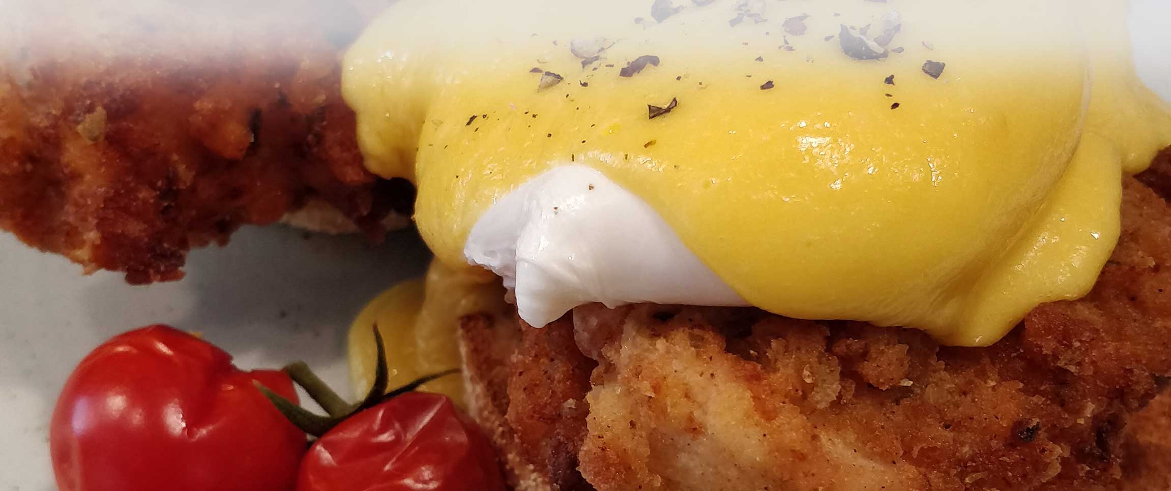 Ancho Pollock Stick Eggs Benedict