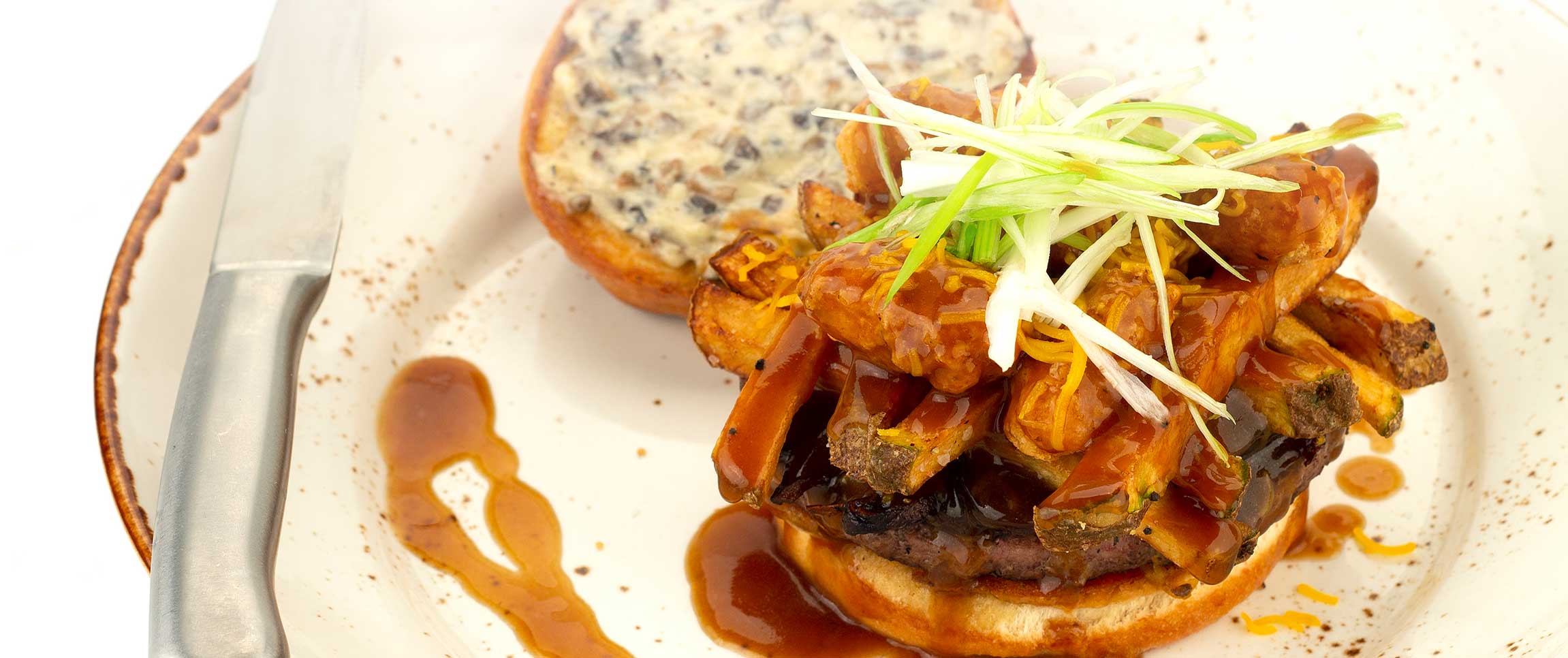 Grilled Poutine Burger