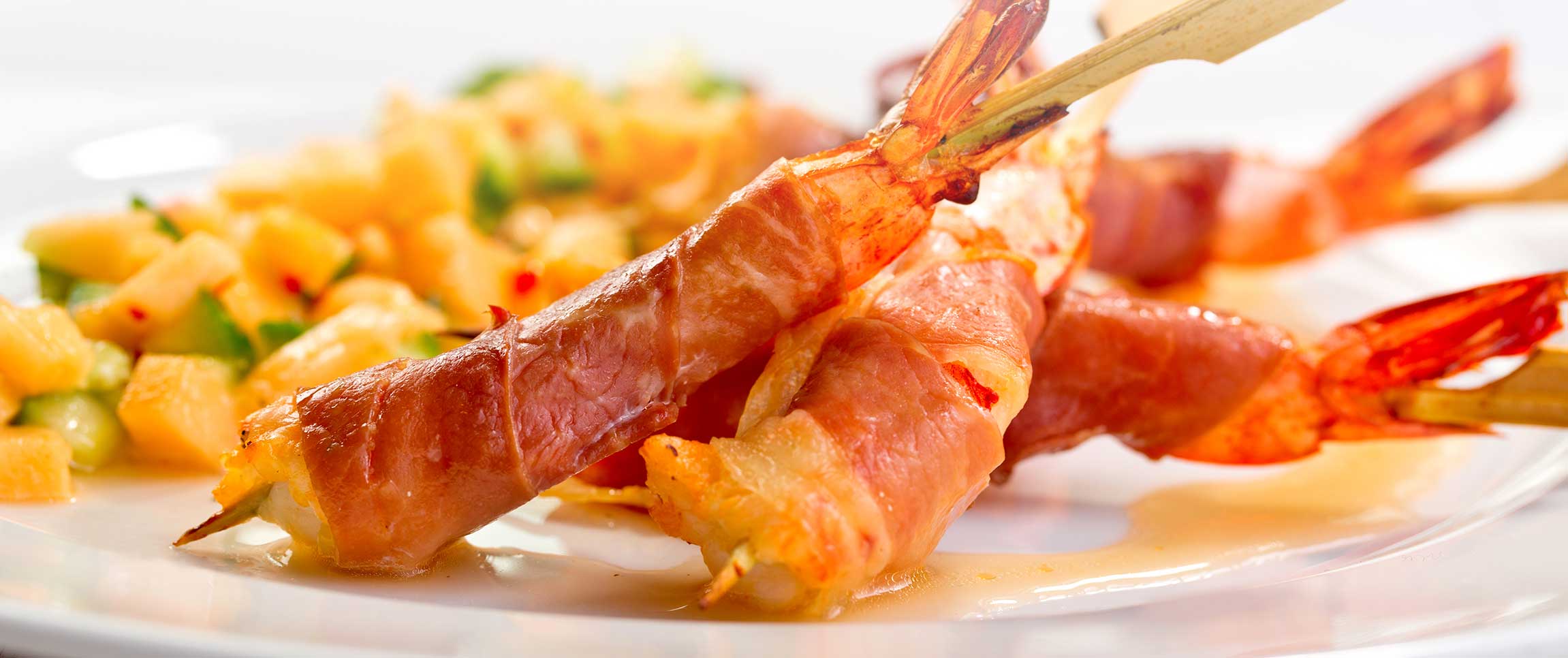 Prosciutto Wrapped Shrimp