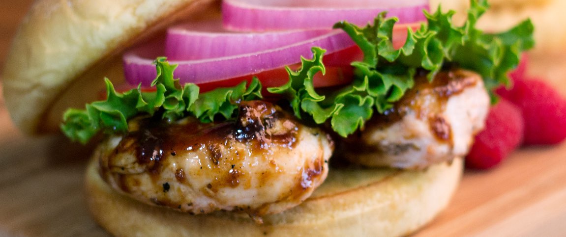 Raspberry Moonshine BBQ Chicken Sandwich