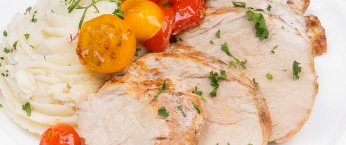 Roast Pork with Truffle Mashed