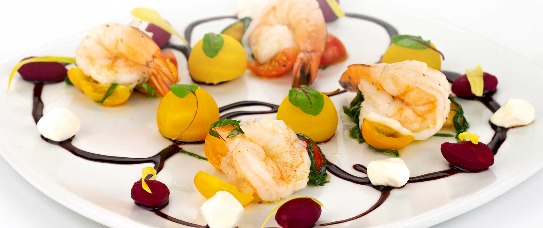 Roasted Beet and Shrimp Salad