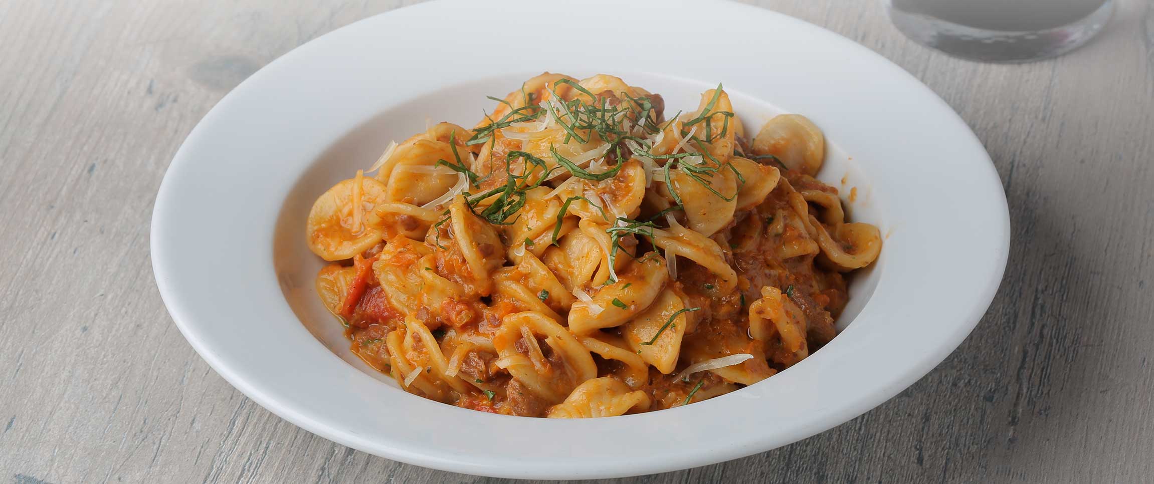 Roma Sausage Orecchiette Bolognese