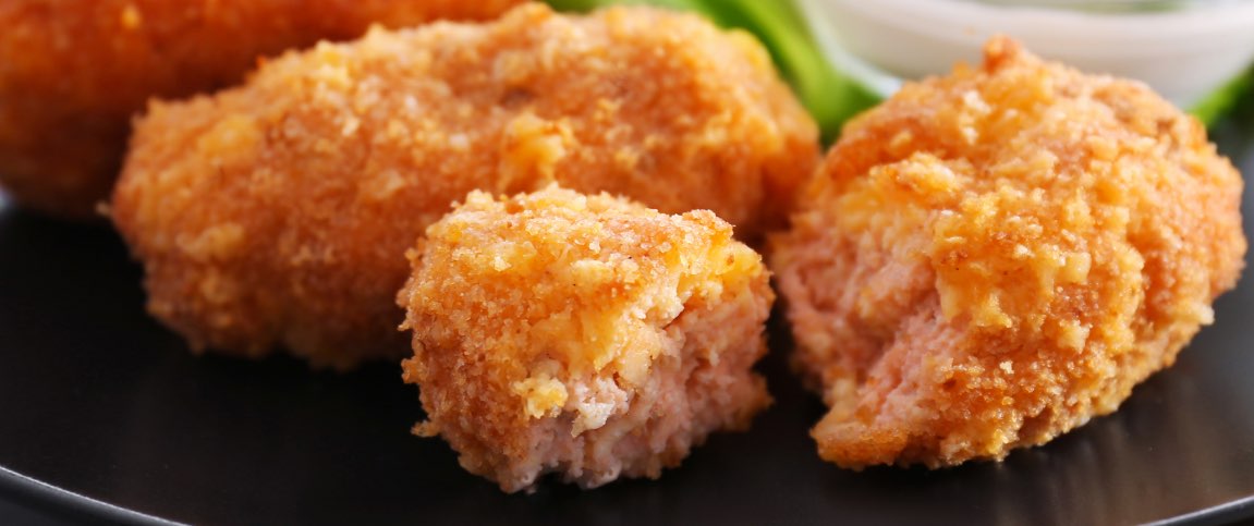 Fried Salmon Bites with Citrus Caper Aioli