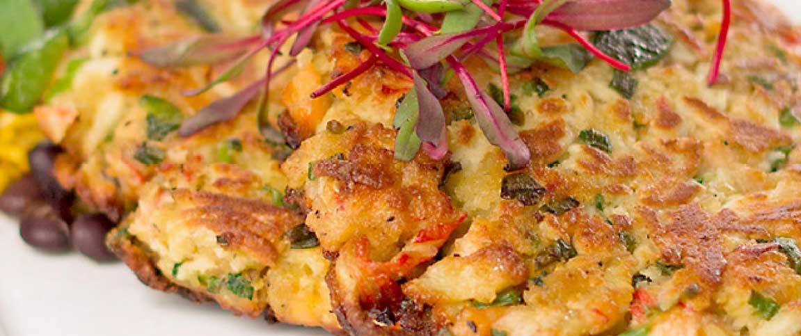 Salmon and Surimi Fritters