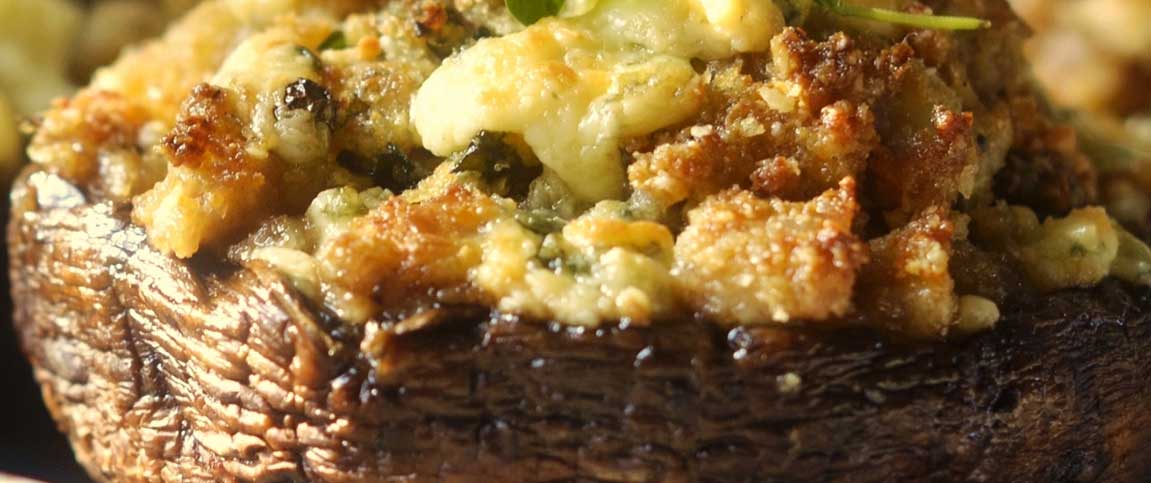 Sausage and Mascarpone-Stuffed Mushrooms 