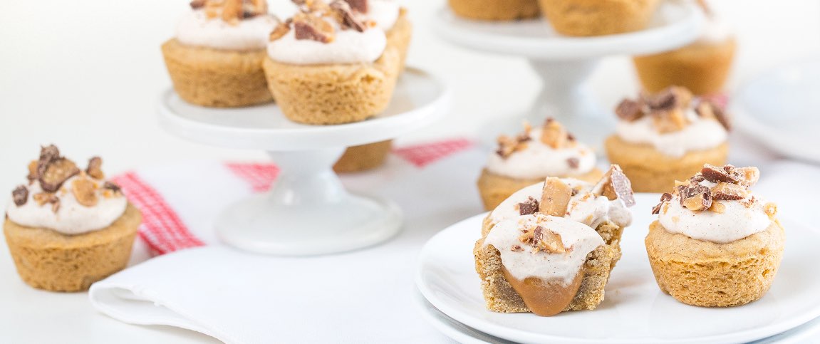 Snickerdoodle Bites with Coconut Whipped Cream