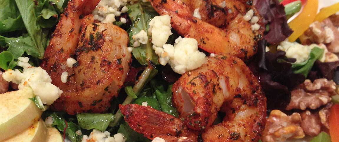 Apple Walnut and Shrimp Salad