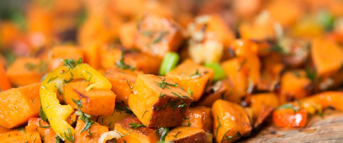 Roasted Maple Sweet Potatoes