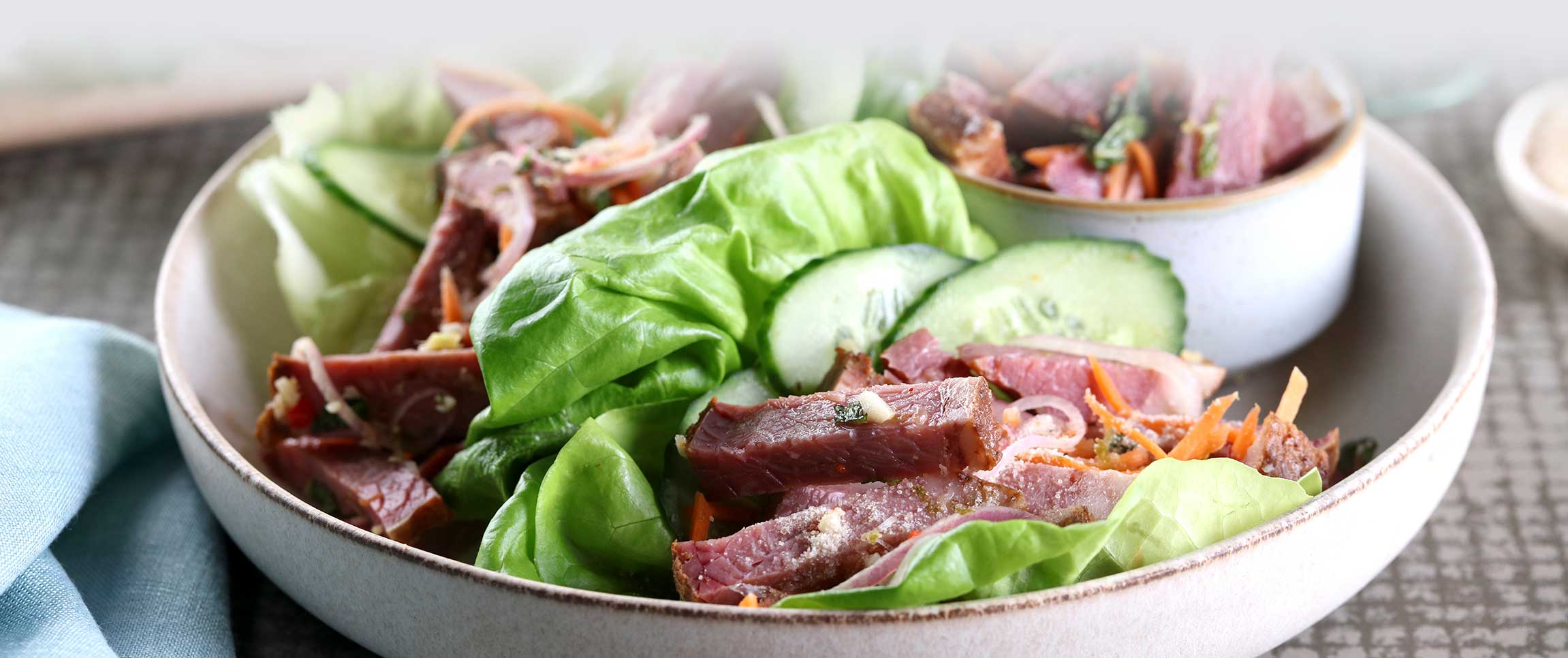 Smoked Brisket Laab Salad