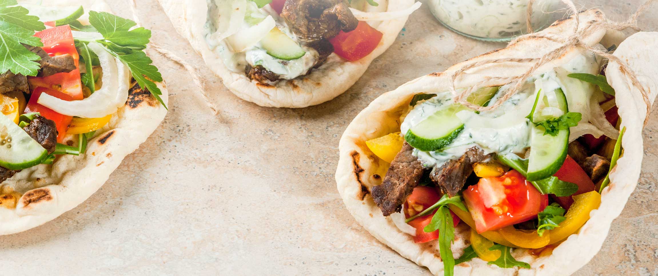  Steak Shawarma with Mango Yogurt Sauce