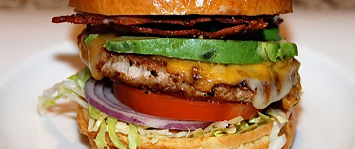 BLT Burger with Avocado Slices