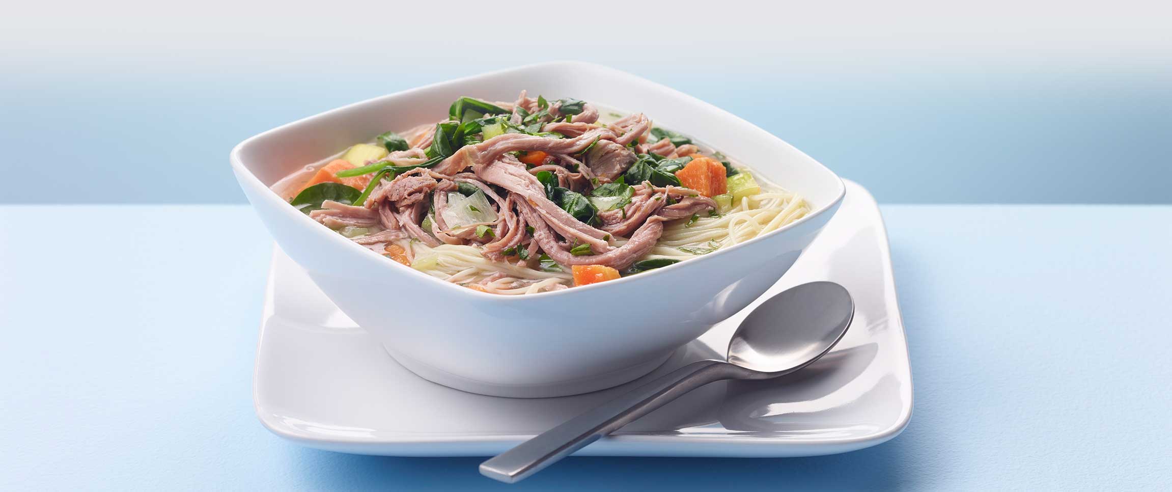 Turkey Sweet Potato and Noodle Soup