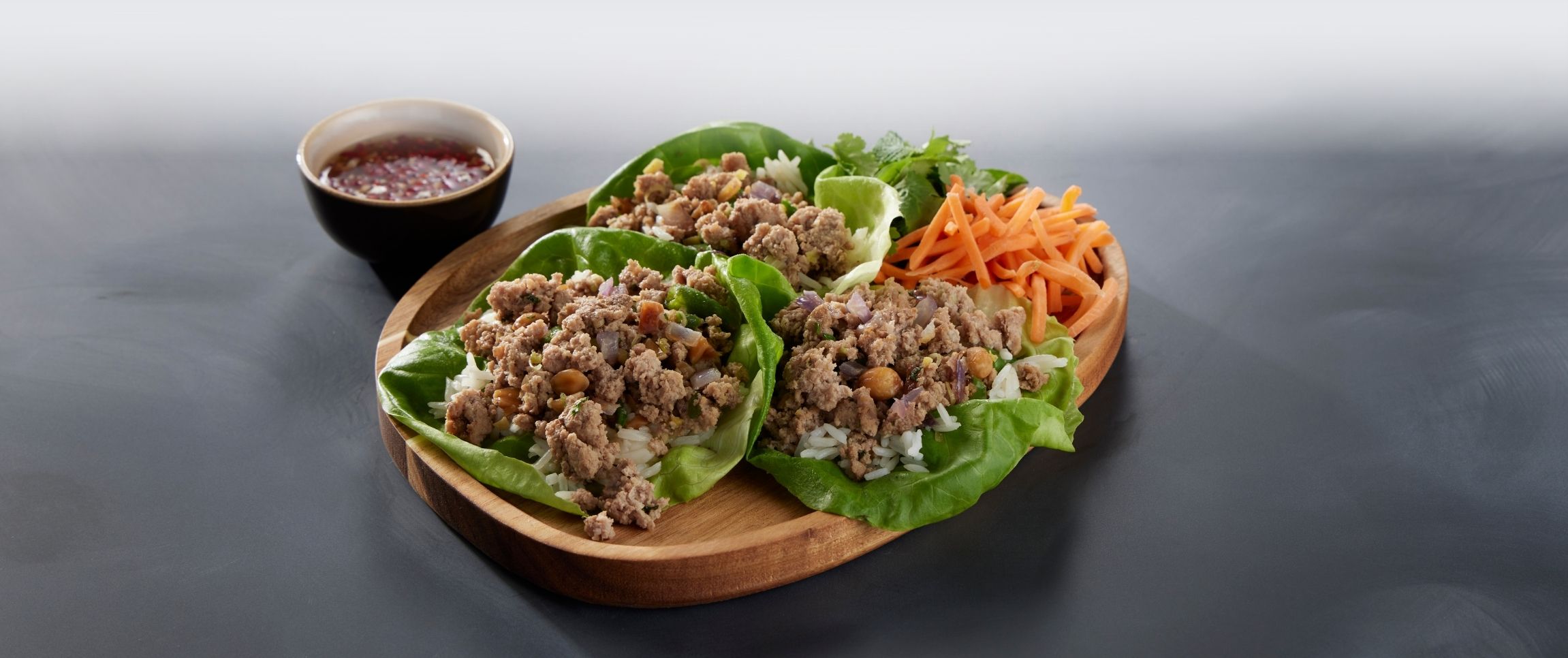 Turkey Larb Lettuce Wraps