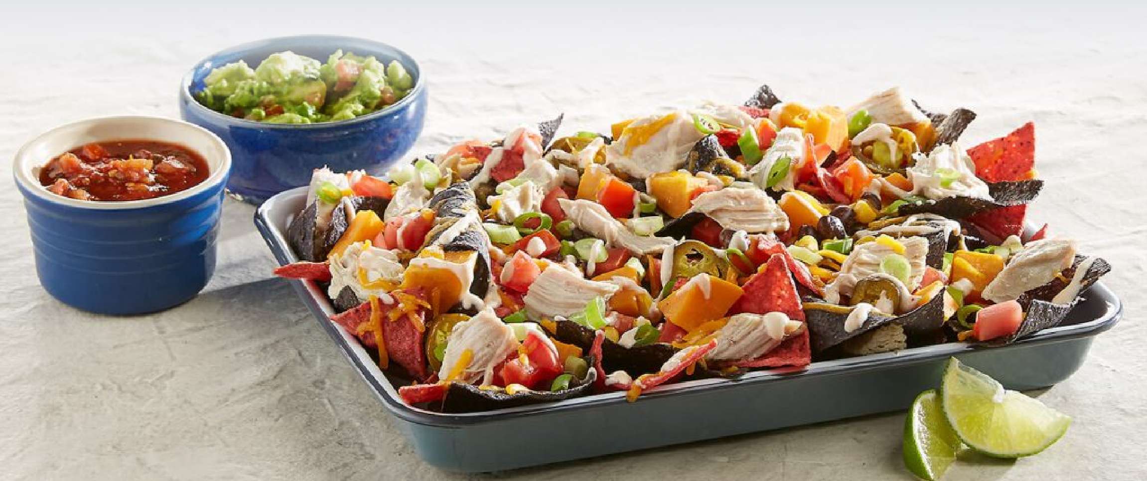 Turkey Nachos with Tajin Crema