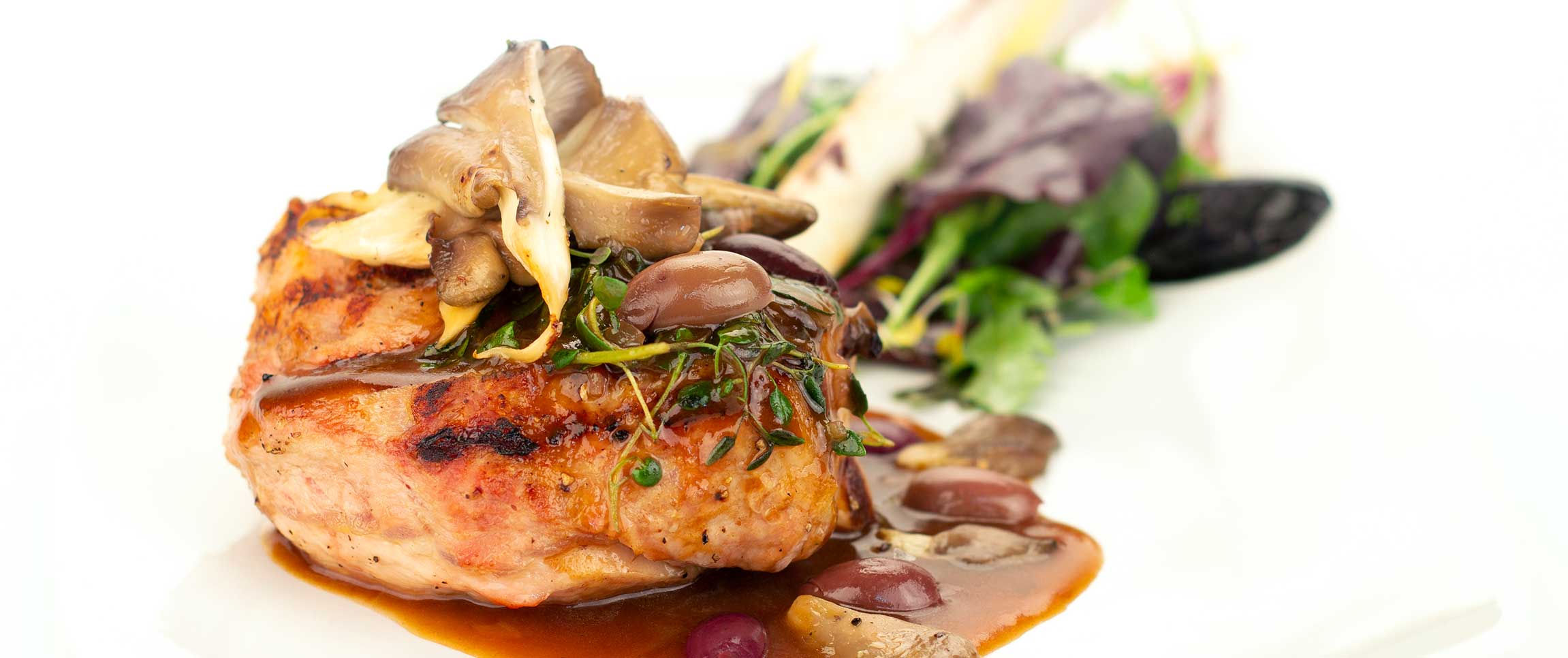 Veal with Mushroom Cabernet Glaze