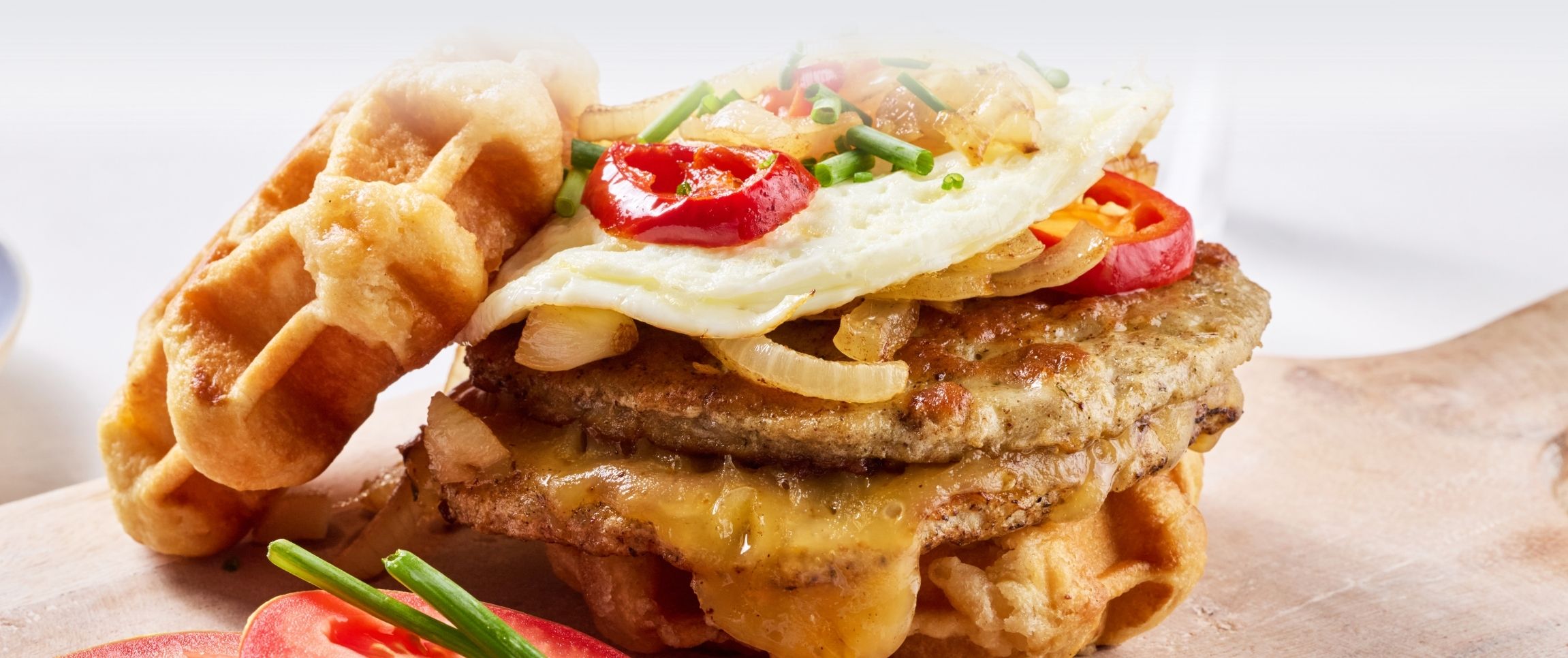 Waffle Burger Sliders