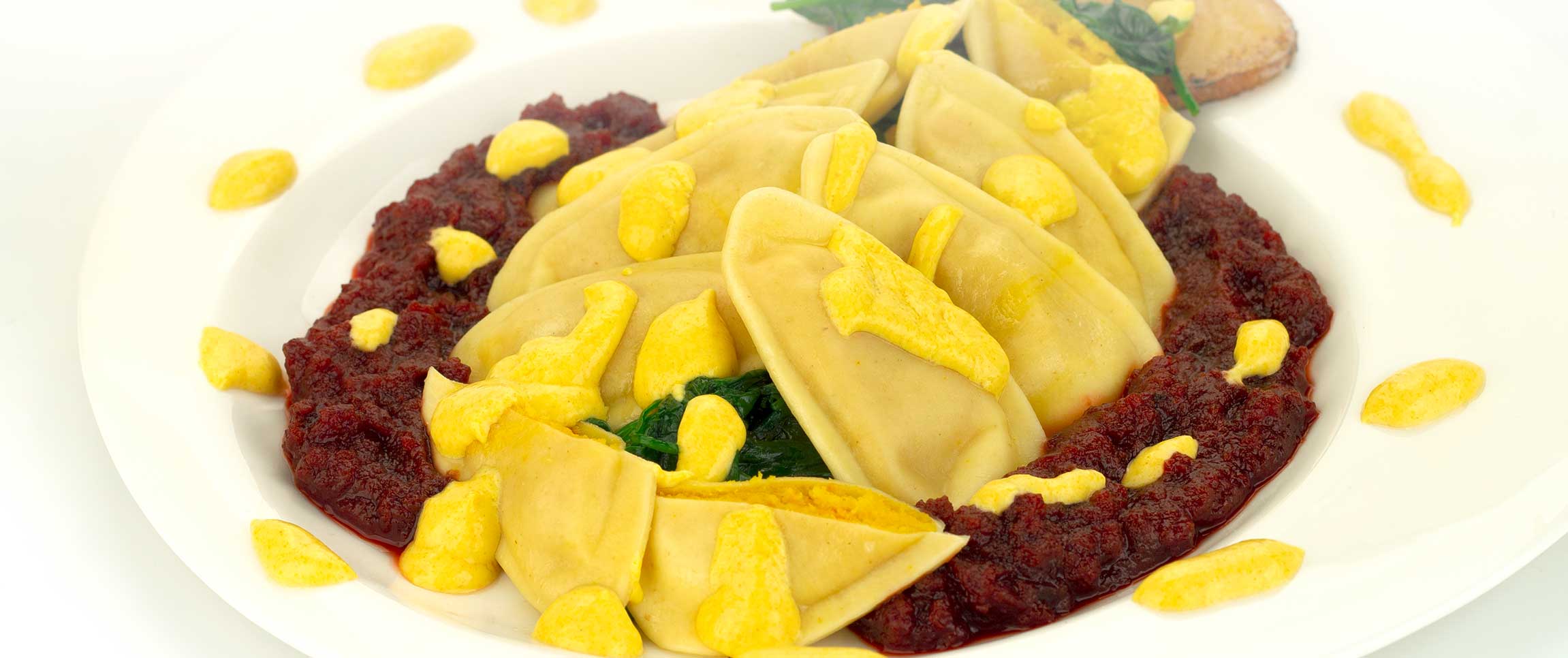 Yellow Beet and Parmesan Ravioli