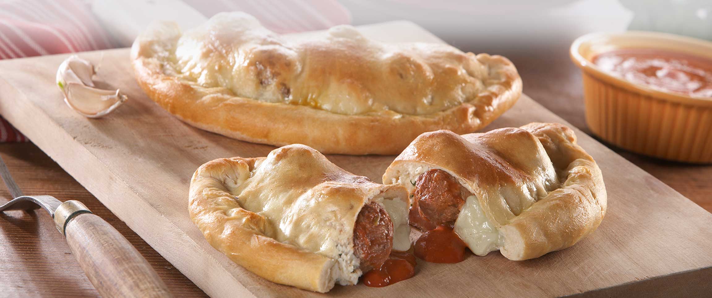 Roma Traditional Beef Meatball Calzones