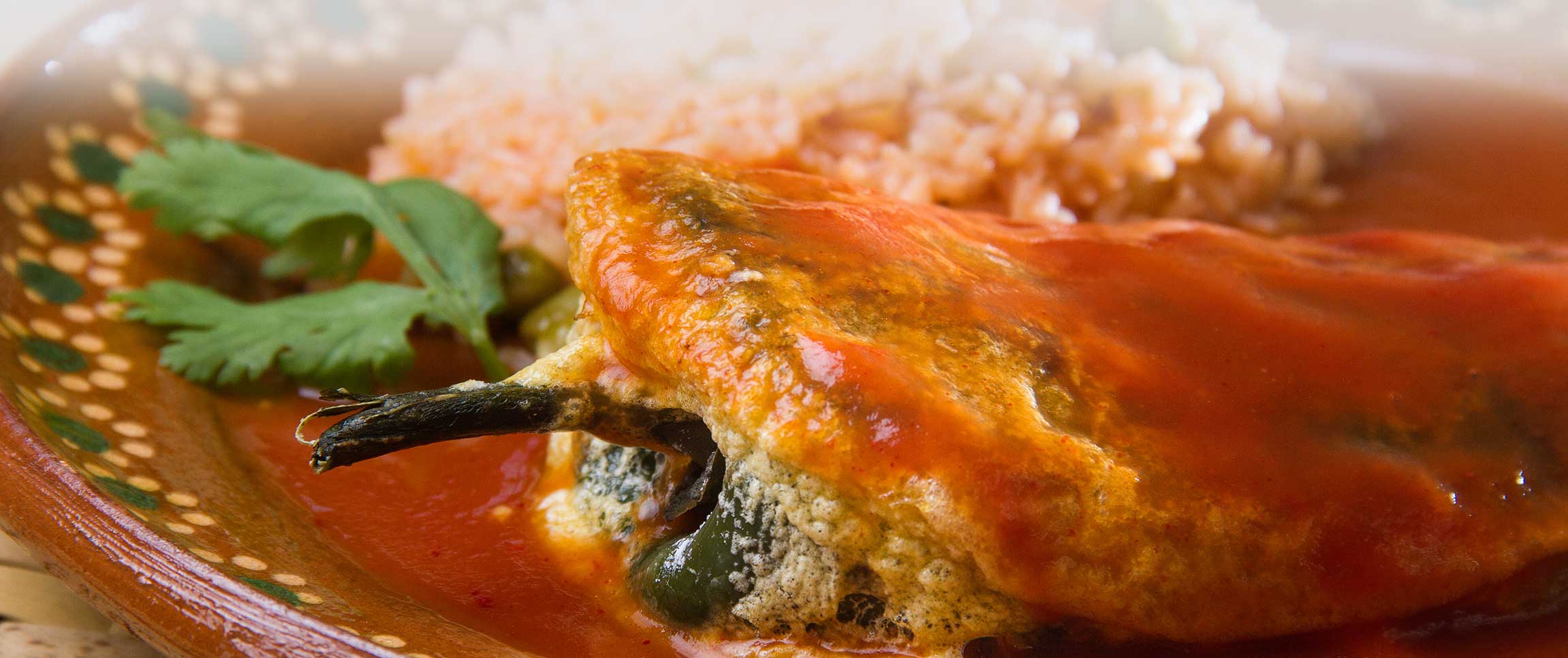 Chili Relleno with rice