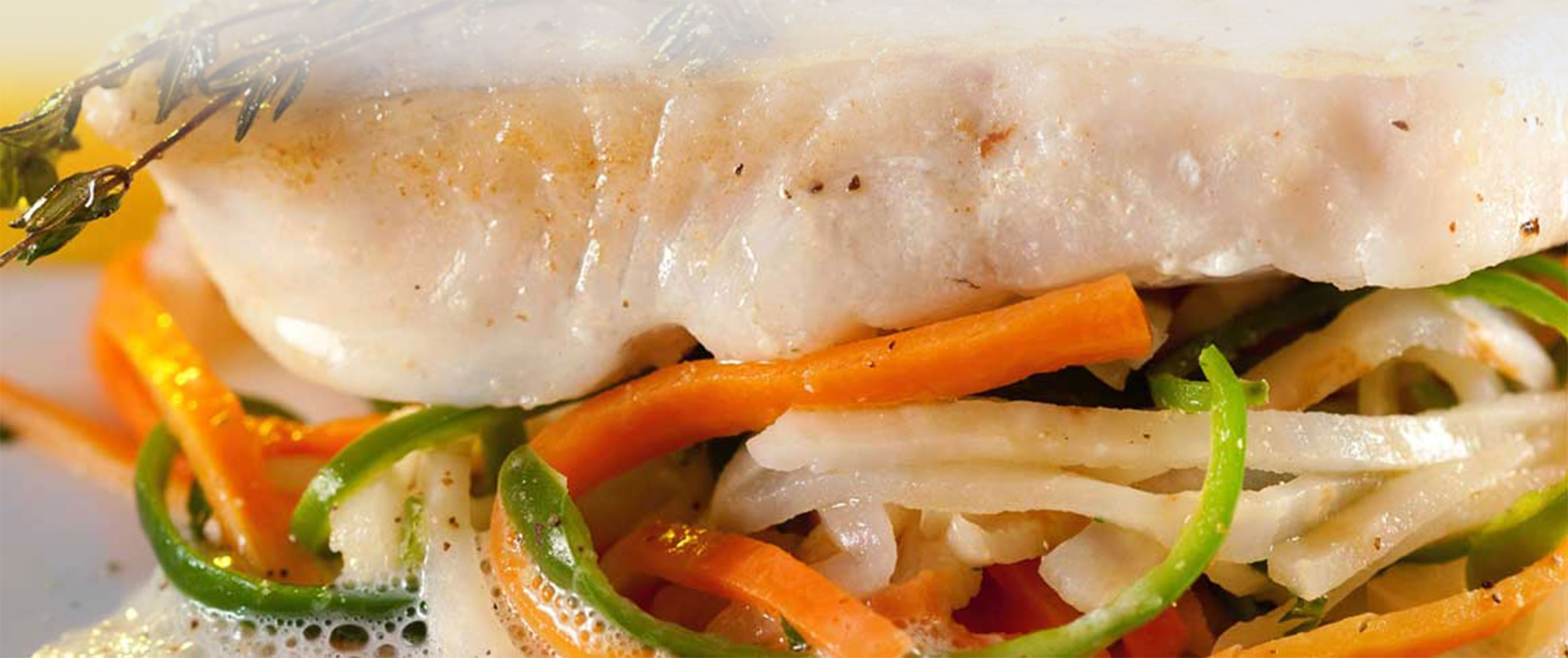 CRISPY-SKINNED WALLEYE WITH LEMON BUTTER FOAM