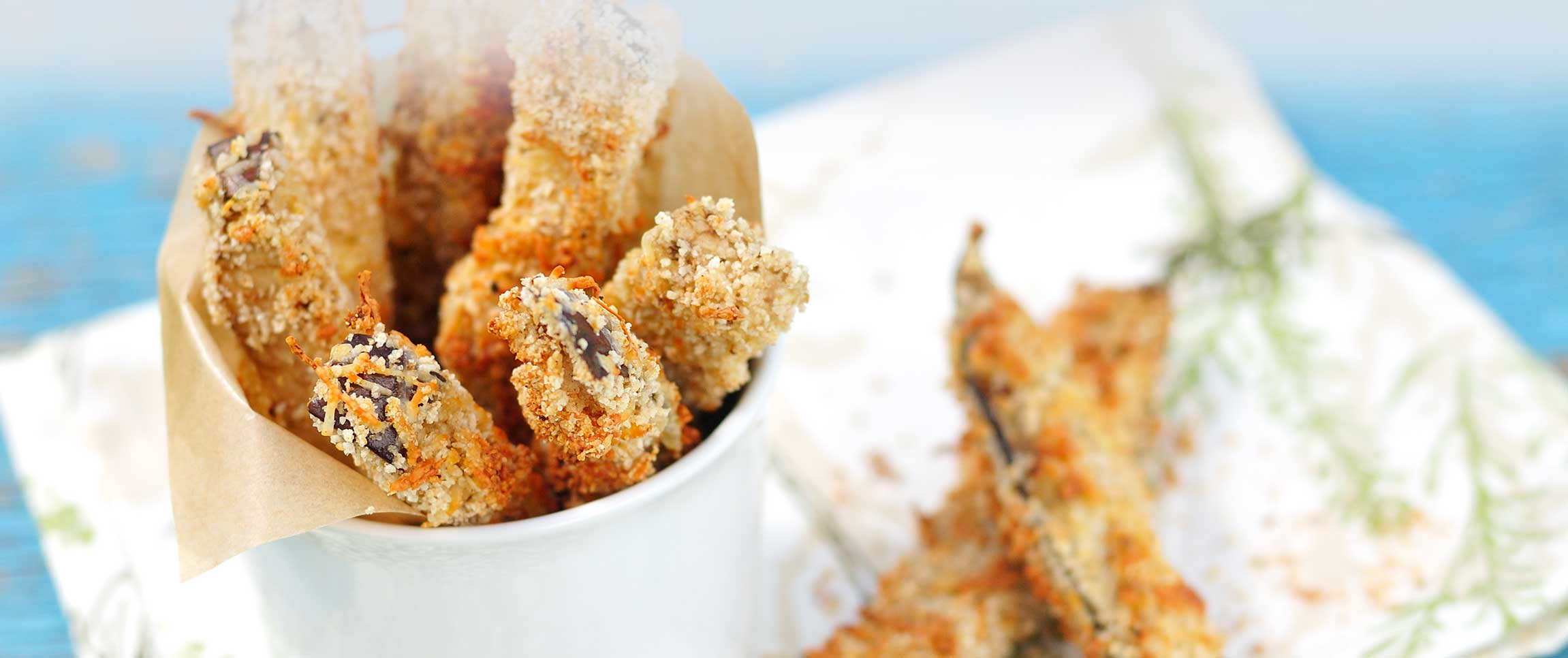 Eggplant Fries with Parmesan and Sage 