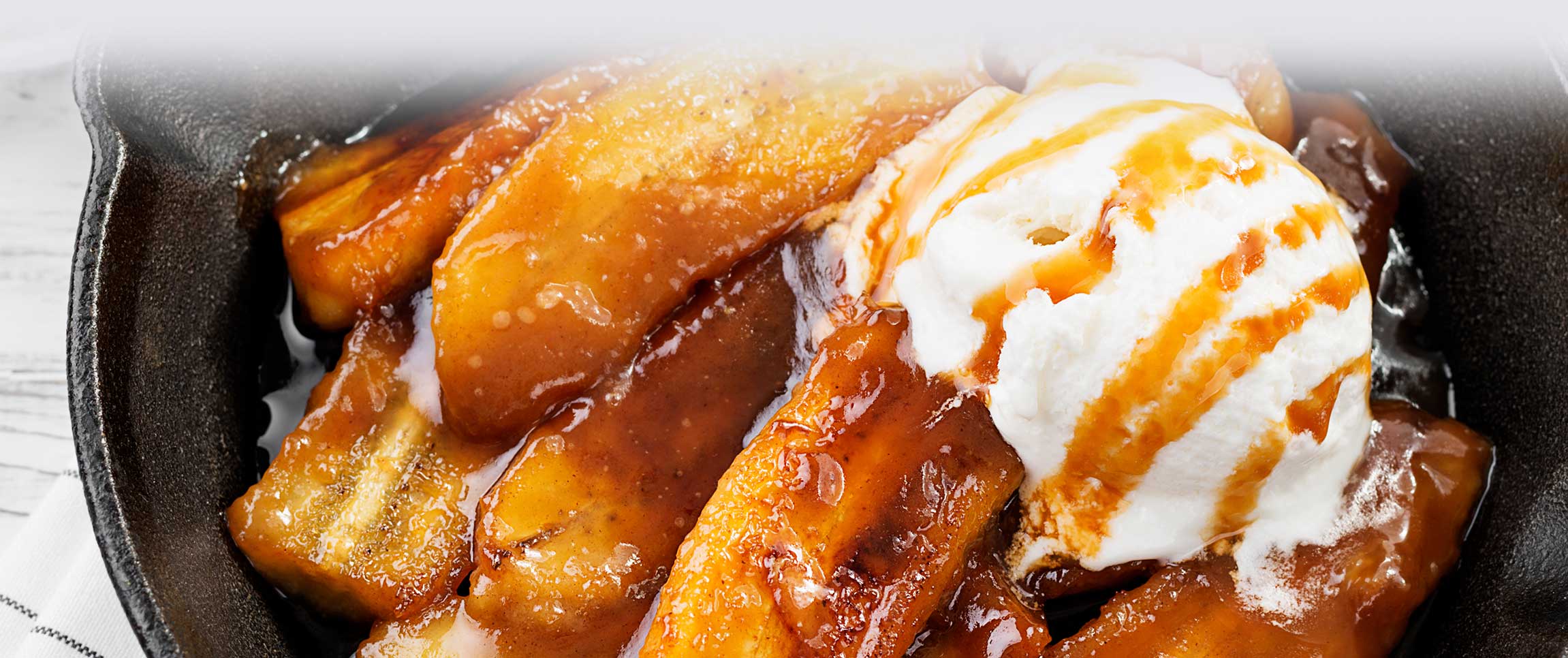 Bananas Foster with Nature’s Best Dairy® Classic Vanilla Ice Cream