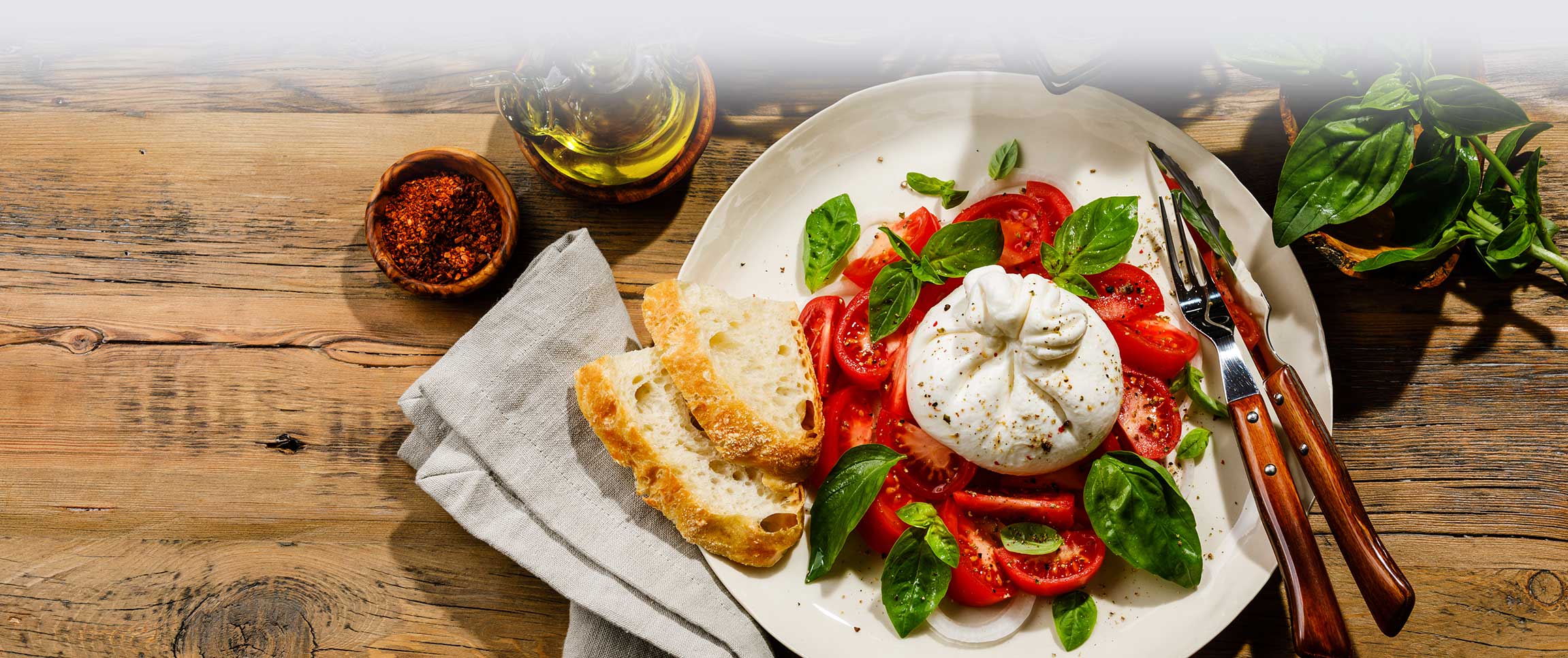Burrata and Blistered Tomato Salad