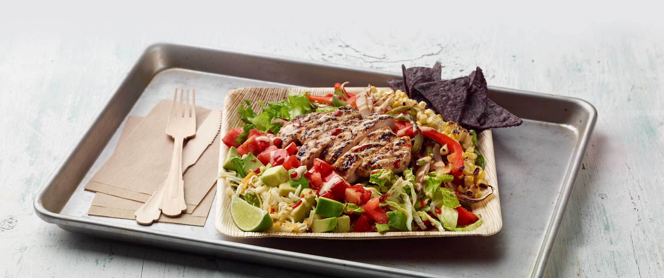 Turkey Burger Fajita Salad