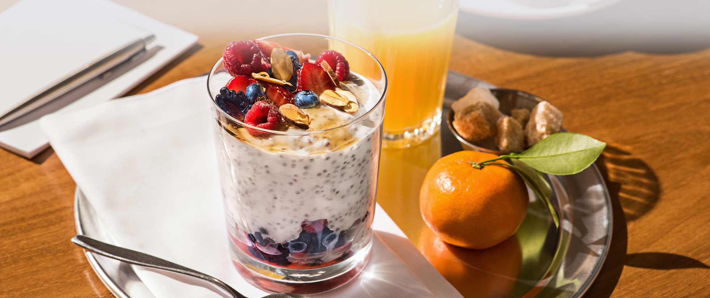 Chia Honey Almond Pudding Parfait