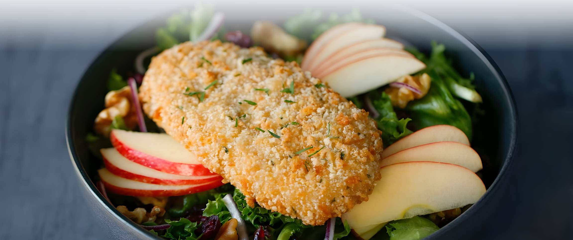Cheddar Biscuit Hake & Harvest Apple Salad