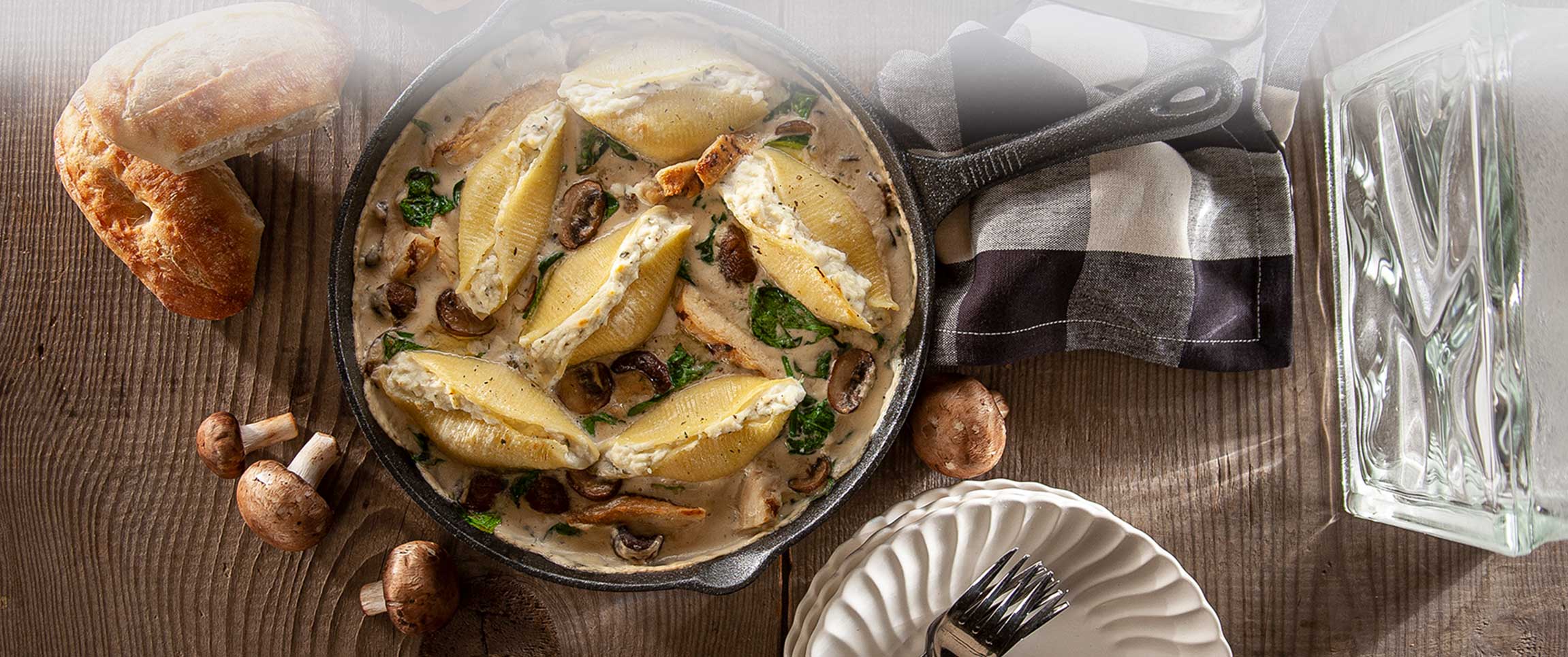 Oven Baked Chicken Florentine Stuffed Shells