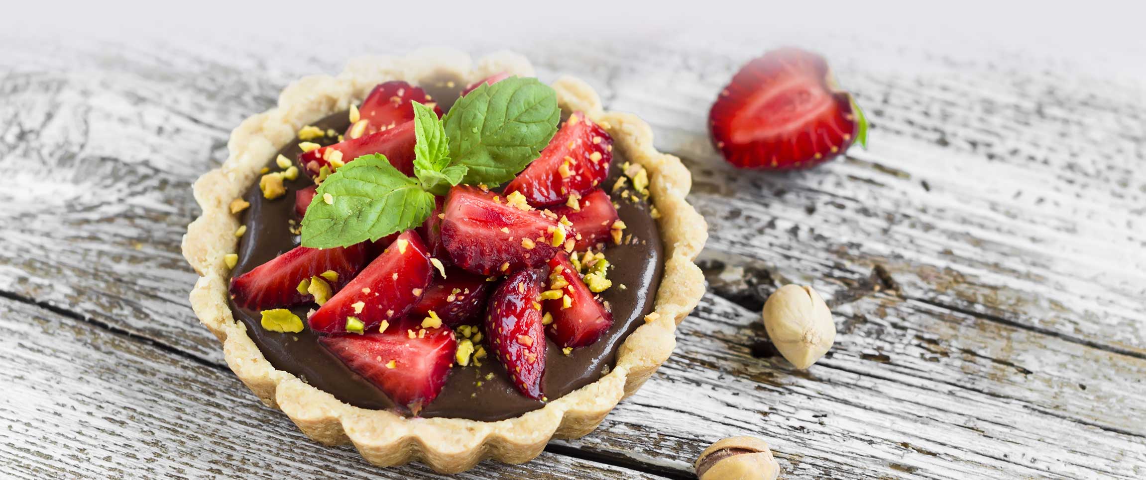 Double Chocolate Strawberry Tart