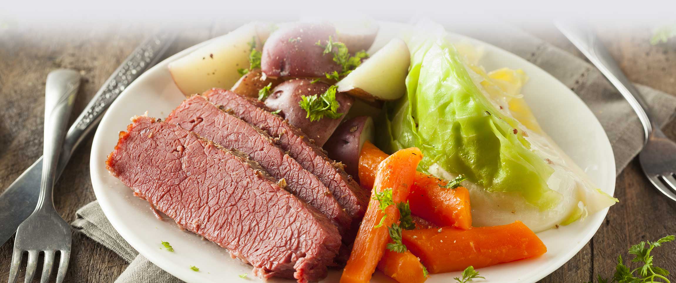 Corned Beef Brisket with Mustard Cream