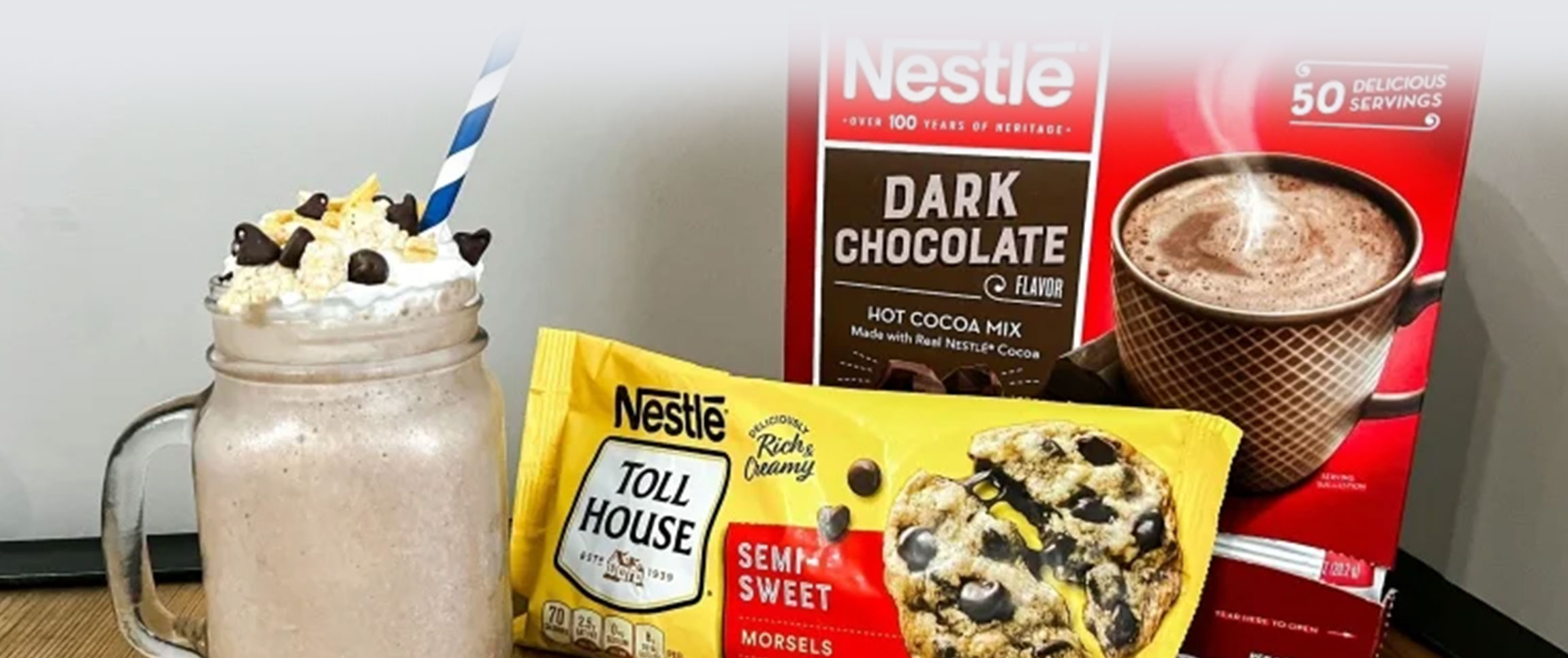 Dark Chocolate Cocoa Banana Milkshake