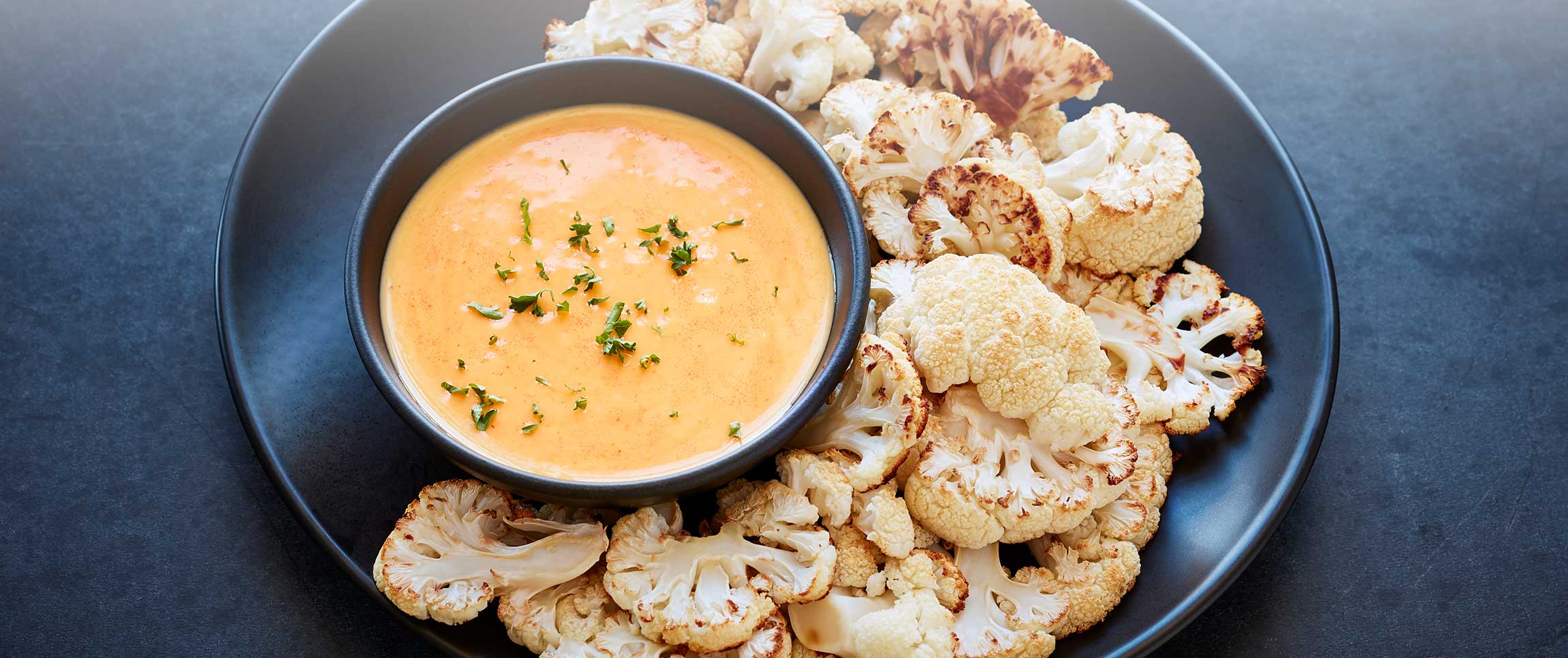 White Cheese Sauce with Roasted Cauliflower