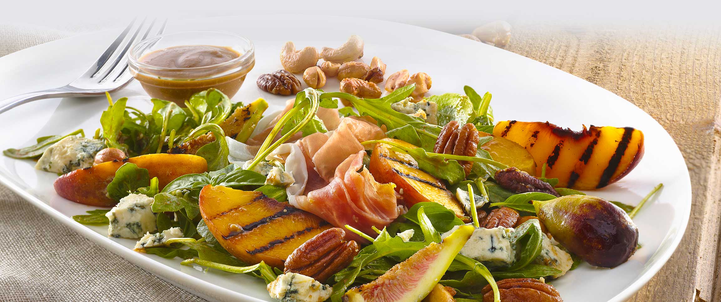 Farmers Market Grilled Peach & Fig Salad